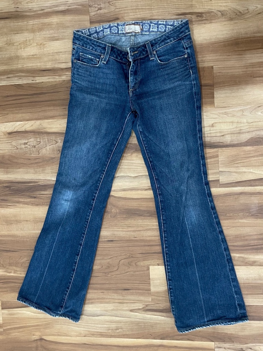 Paige Premium Denim Robertson Bootcut Jeans Indigo Size 27, 23" inseam